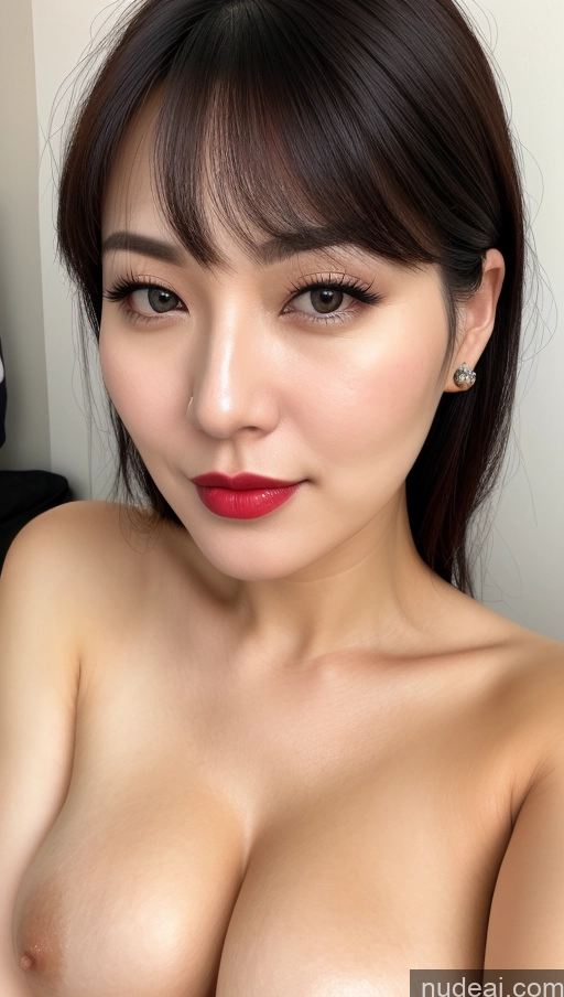 related ai porn images free for Woman One Perfect Boobs Beautiful Lipstick Thick Fairer Skin 30s Black Hair Korean Close-up View Detailed Bangs