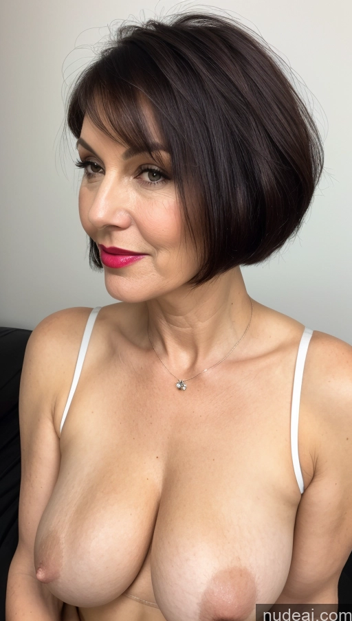 related ai porn images free for One Perfect Boobs Beautiful Lipstick Thick 40s Short Hair Close-up View Detailed Fairer Skin White Black Hair Milf