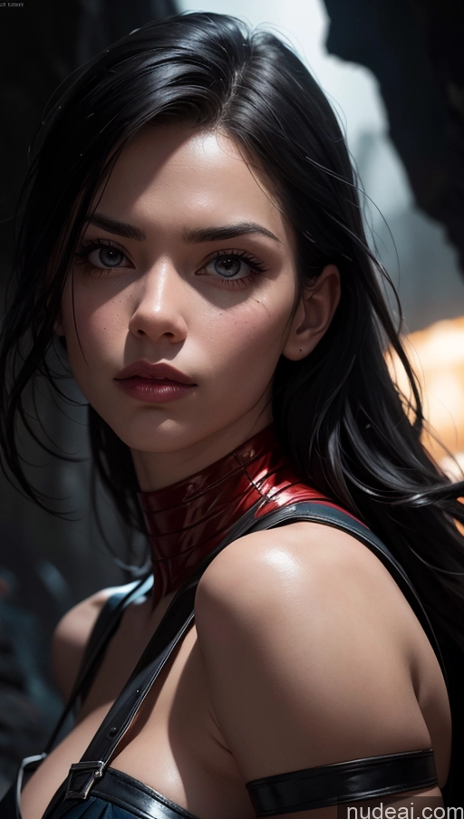 related ai porn images free for Close-up View Superhero Cave Dark Lighting Serious Dark Fantasy On Back Black Hair Slicked