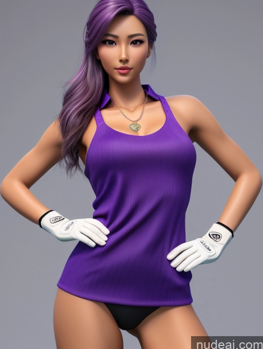 related ai porn images free for Model Small Ass Skinny Tanned Skin Purple Hair Korean 3d Front View Spreading Legs Jewelry Golf Gloves