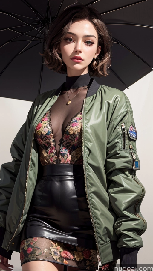 related ai porn images free for Bomber Close-up View Dress
