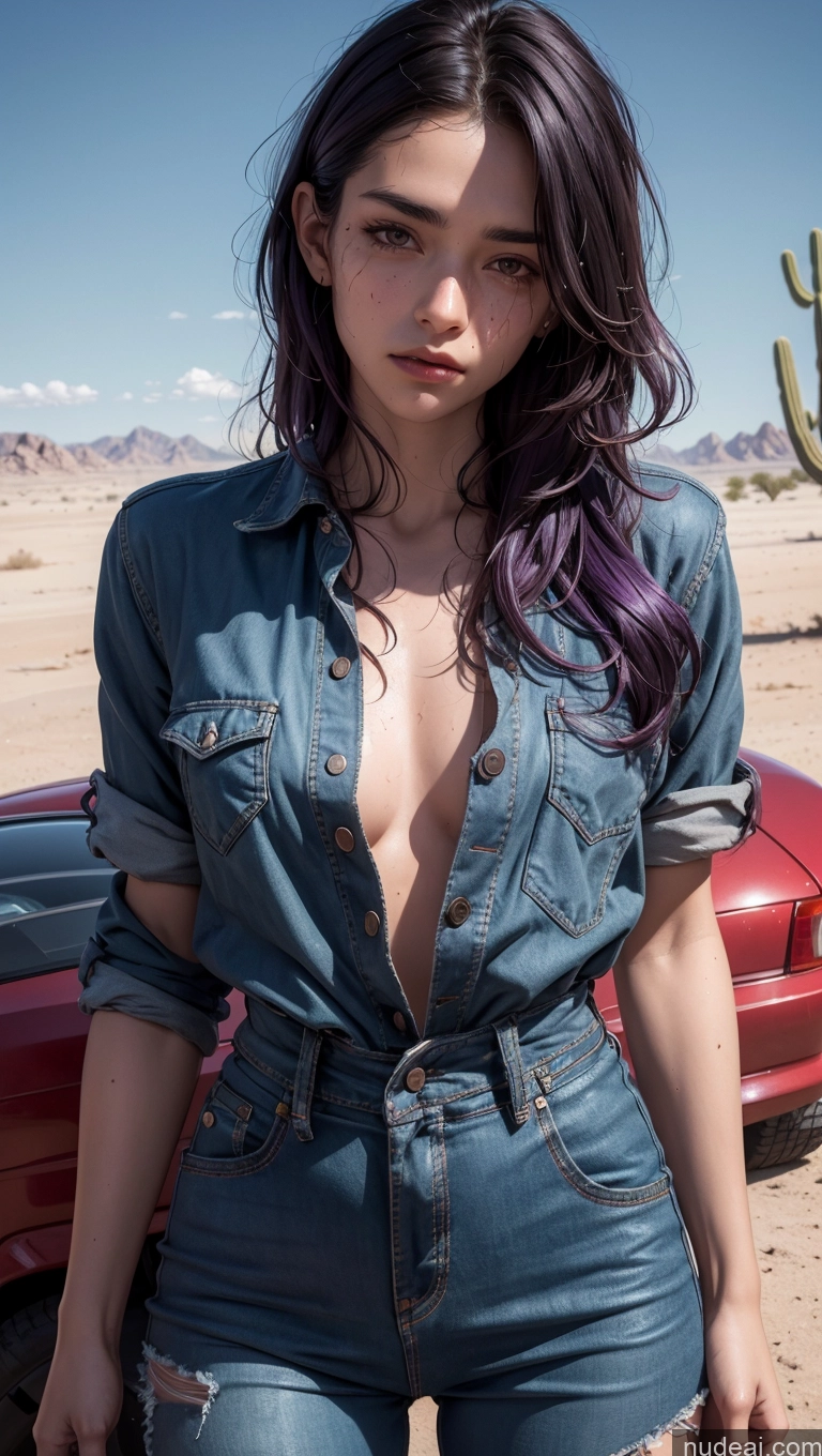 related ai porn images free for Close-up View 18 Detailed Skin Detail (beta) Desert Skinny Sad Purple Hair Jumpsuit Lumberjack Bending Over Messy Oiled Body