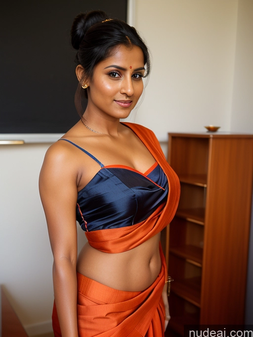 related ai porn images free for Short Pubic Hair Tanned Skin Thick Indian 20s Seductive Hair Bun Woman Teacher Sari