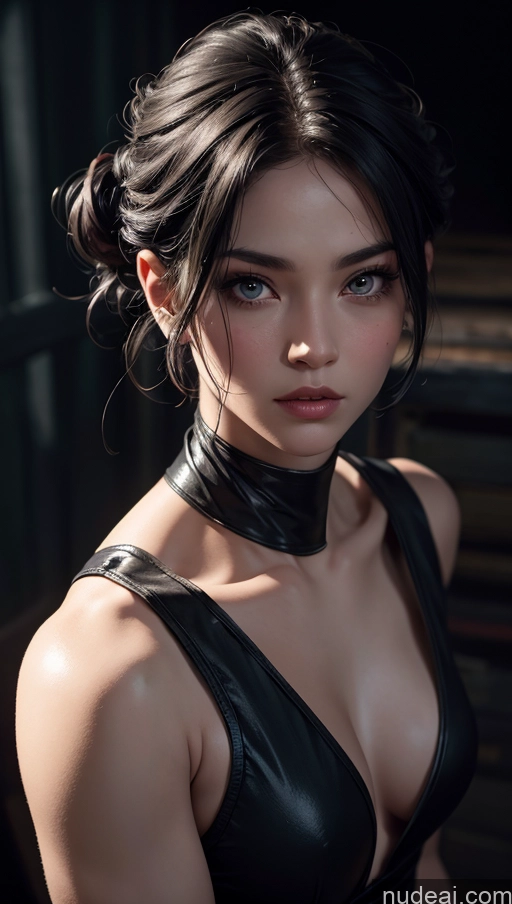 related ai porn images free for Close-up View Ninja Martial Arts Pixie Dark Lighting