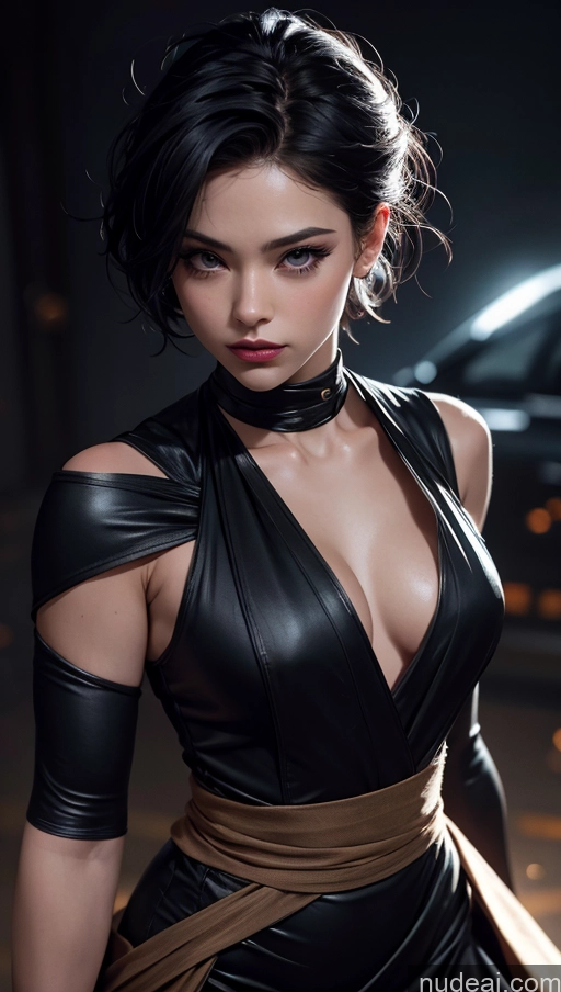 related ai porn images free for Close-up View Ninja Pixie Dark Lighting Dress