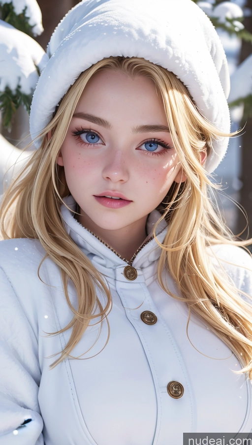related ai porn images free for Close-up View Blonde 18 Dress Snow