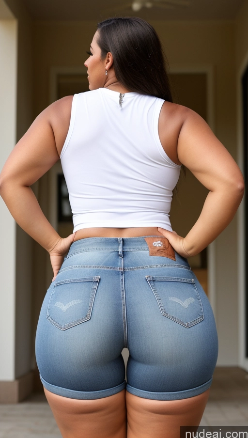 related ai porn images free for Athlete Big Ass Big Hips Jeans Short Shorts