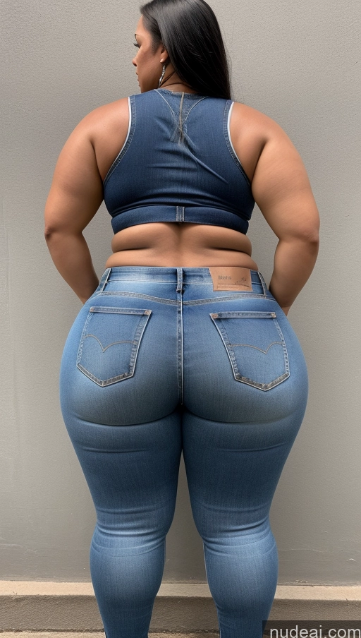 ai nude image of araffe butt lifter in a blue top and jeans pics of Athlete Big Ass Big Hips Jeans