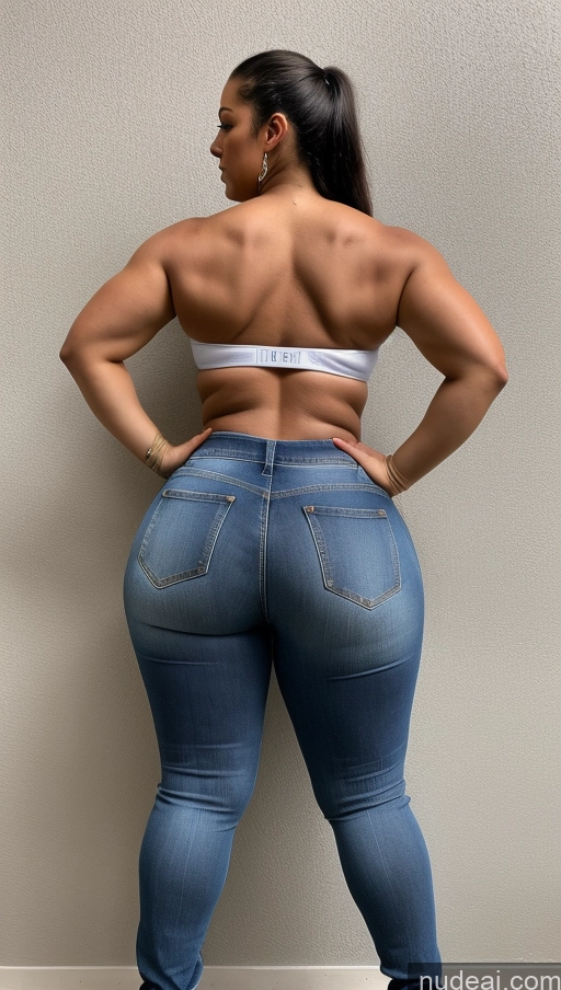 ai nude image of araffe butt lifter in jeans showing off her butt pics of Athlete Big Ass Big Hips Jeans