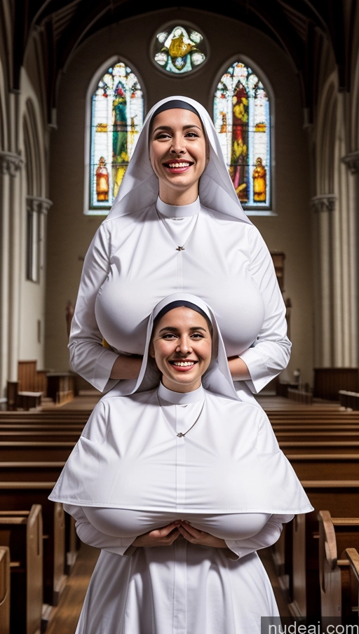 related ai porn images free for Several Busty Huge Boobs Laughing Church Skinny Nun Woman