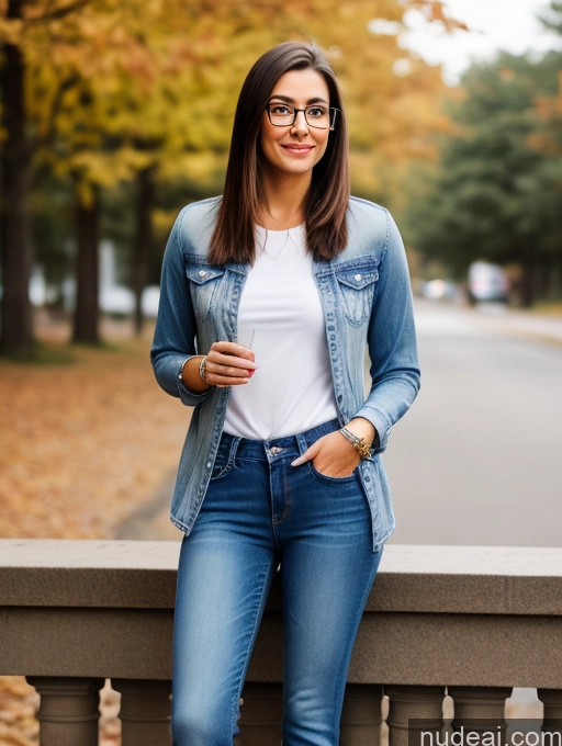 related ai porn images free for Glasses Brunette Straight Jeans Jeans Undone