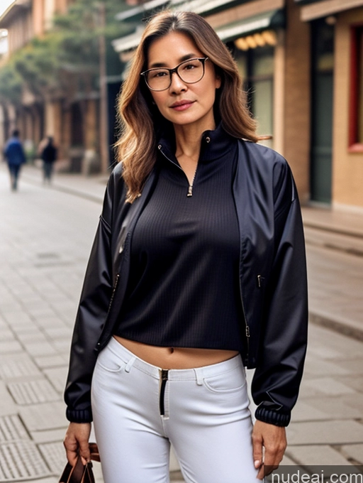 related ai porn images free for Milf Perfect Boobs Beautiful Perfect Body 70s Chinese Blouse Casual Jacket Professor Stylish Sweater Cleavage Topless Detailed Glasses