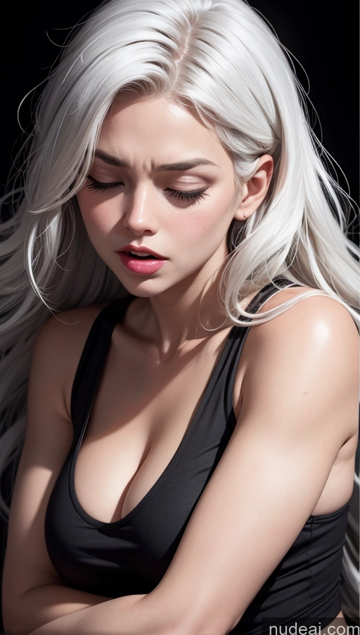 related ai porn images free for Close-up View Street Tank Top Orgasm Long Hair Dark Lighting White Hair Fat Shocked