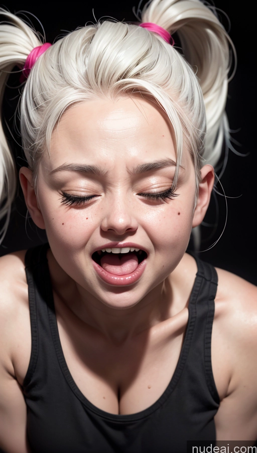 related ai porn images free for Close-up View Street Tank Top Orgasm Dark Lighting White Hair Fat Shocked Pigtails