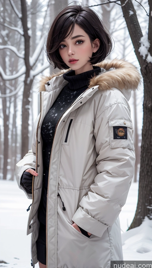 related ai porn images free for Parka Snow Short Hair Fur