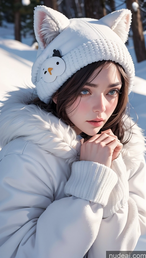 related ai porn images free for Snow Close-up View Sad Fur