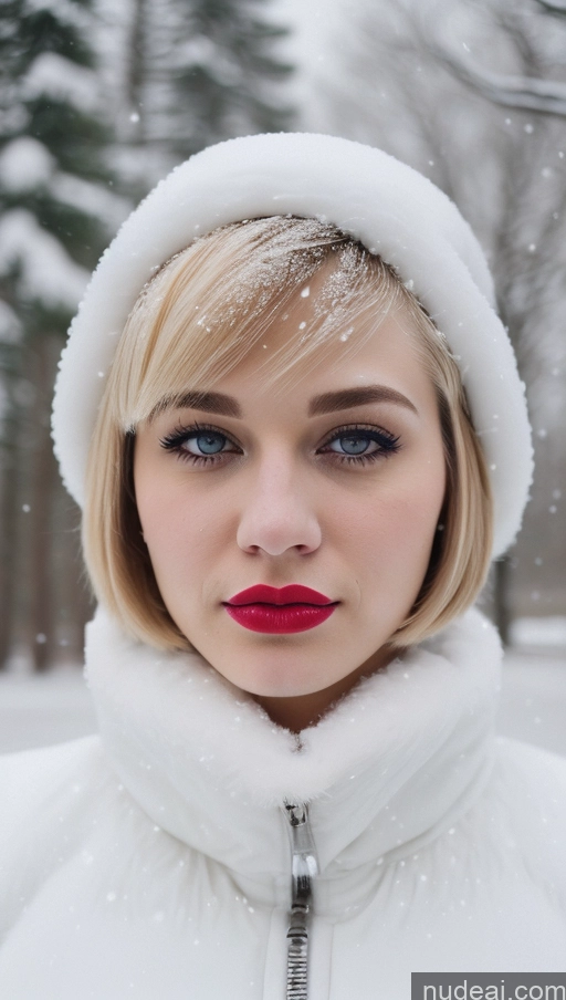 related ai porn images free for Lipstick 18 Sad Blonde Short Hair Egyptian Snow Close-up View Fur