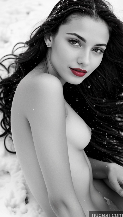 related ai porn images free for Lipstick 18 Egyptian Snow Small Tits Skinny Black And White Long Hair Brunette Close-up View Plank