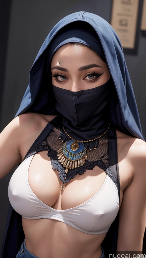 related ai porn images free for Egyptian Close-up View Small Tits Skinny Lipstick Niqab Jeans Tank Top