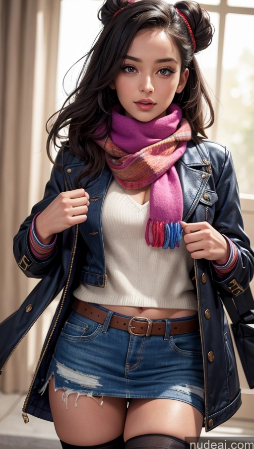 related ai porn images free for Scarf Jacket Close-up View Egyptian Mini Skirt Thigh Socks