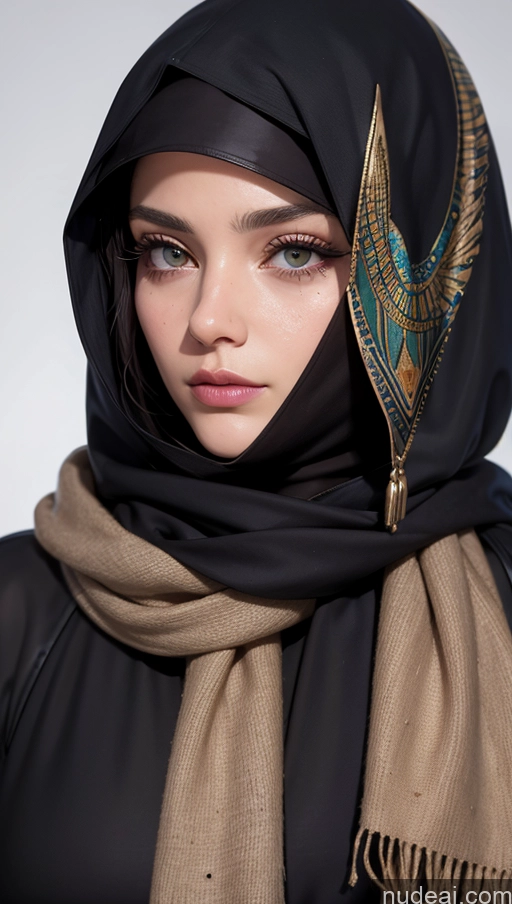 related ai porn images free for Scarf Niqab Jacket Egyptian Sad Close-up View Brunette