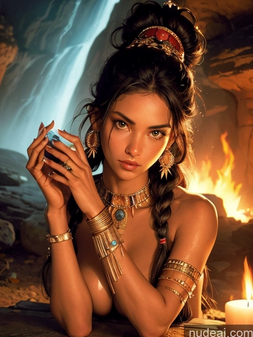 related ai porn images free for Tanned Skin Hair Bun Messy Bangs Braided Slicked Straight Native American Cave Oasis Onsen Traditional Discogirl Art By Boris Vallejo Boris Vallejo Art Style Fantasy Style Jeff Easley Hell GZCfinal Topless Woman Breasts Cooking Jewelry