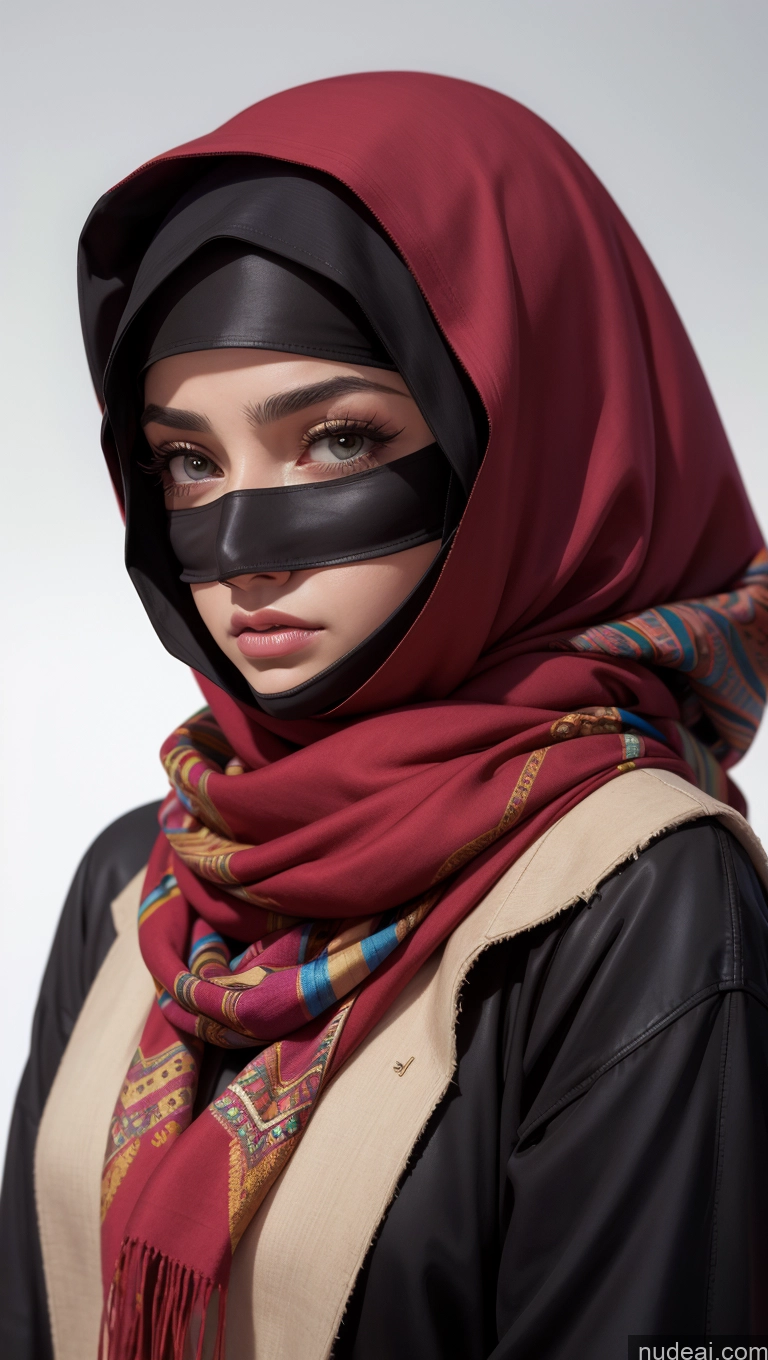 related ai porn images free for Scarf Niqab Jacket Egyptian Sad Close-up View Brunette