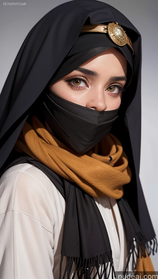 related ai porn images free for Scarf Niqab Jacket Egyptian Sad Close-up View Brunette Long Hair