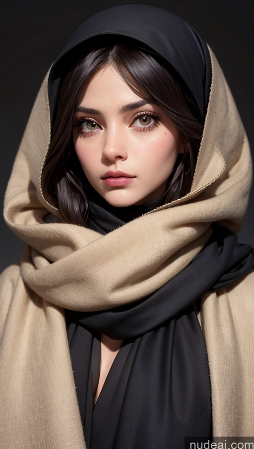 related ai porn images free for Scarf Niqab Jacket Egyptian Sad Close-up View Brunette Long Hair