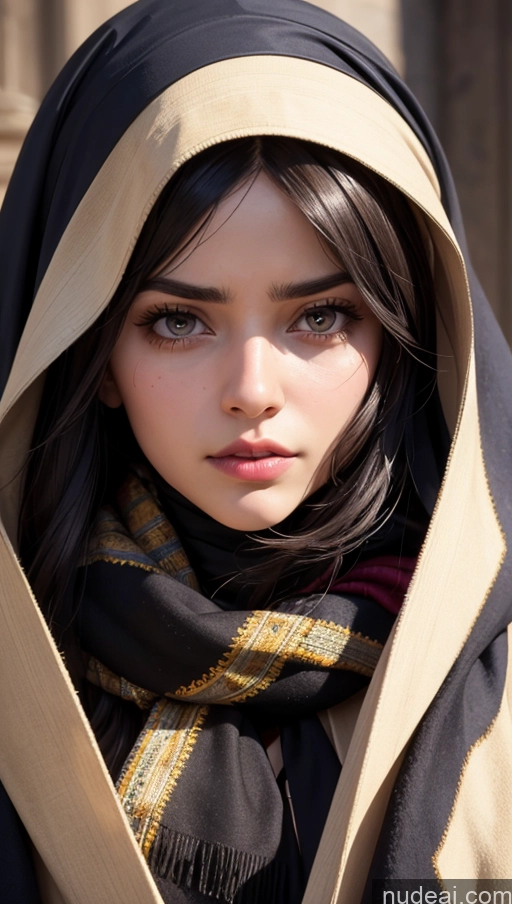 related ai porn images free for Scarf Niqab Jacket Egyptian Sad Close-up View Brunette Long Hair