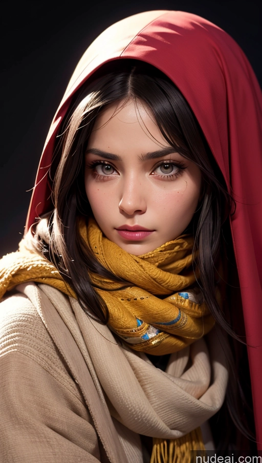 related ai porn images free for Scarf Niqab Jacket Egyptian Sad Close-up View Brunette Long Hair