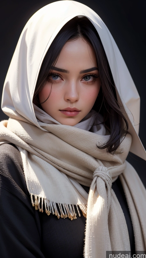 related ai porn images free for Scarf Niqab Jacket Egyptian Sad Close-up View Brunette Long Hair
