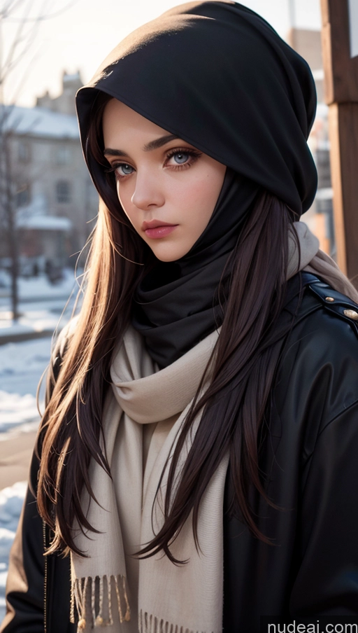 related ai porn images free for Scarf Niqab Jacket Egyptian Sad Close-up View Brunette Long Hair Small Tits Skinny