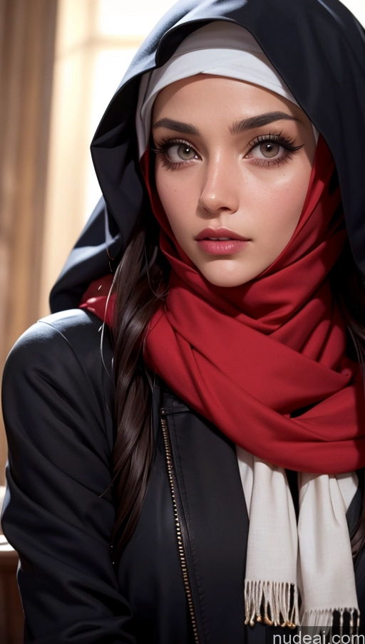related ai porn images free for Scarf Niqab Jacket Egyptian Sad Close-up View Brunette Long Hair Perfect Boobs Skinny