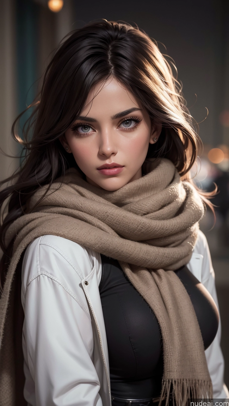 related ai porn images free for Scarf Niqab Jacket Egyptian Sad Close-up View Brunette Long Hair Perfect Boobs Skinny Detailed Fur Dark Lighting