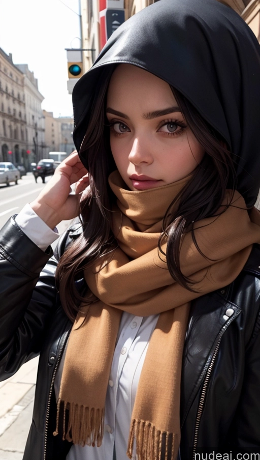 related ai porn images free for Scarf Niqab Jacket Egyptian Sad Close-up View Brunette Long Hair Perfect Boobs Skinny Street