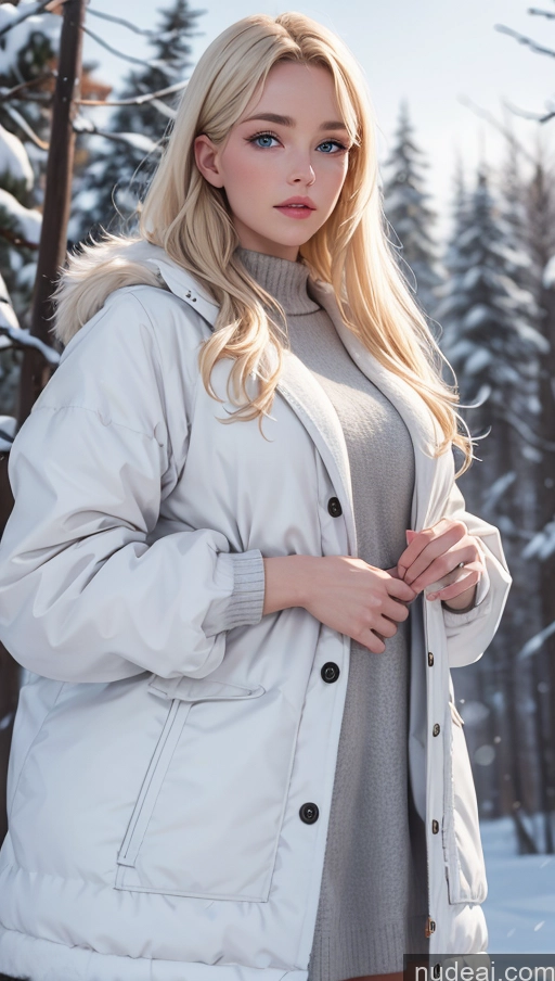 related ai porn images free for Close-up View Jacket Fur Sundress Scandinavian Snow