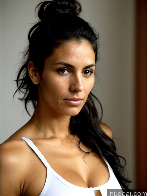 related ai porn images free for Athlete Skinny 40s Serious Black Hair Messy White Close-up View Traditional Cleavage Transparent Dark Lighting Detailed