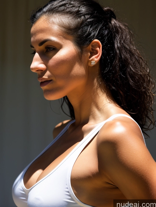 related ai porn images free for Athlete Skinny 40s Serious Black Hair Messy White Traditional Cleavage Transparent Dark Lighting Detailed Side View