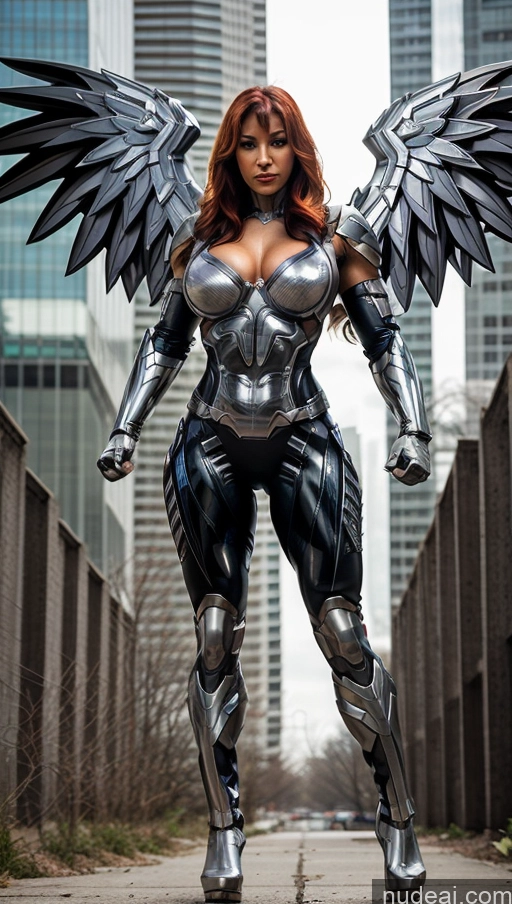 related ai porn images free for Perfect Boobs Muscular Superhero Cyborg Has Wings