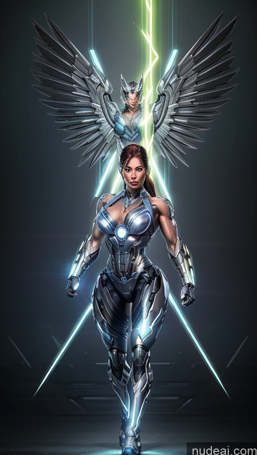 related ai porn images free for Perfect Boobs Muscular Cyborg Has Wings Powering Up