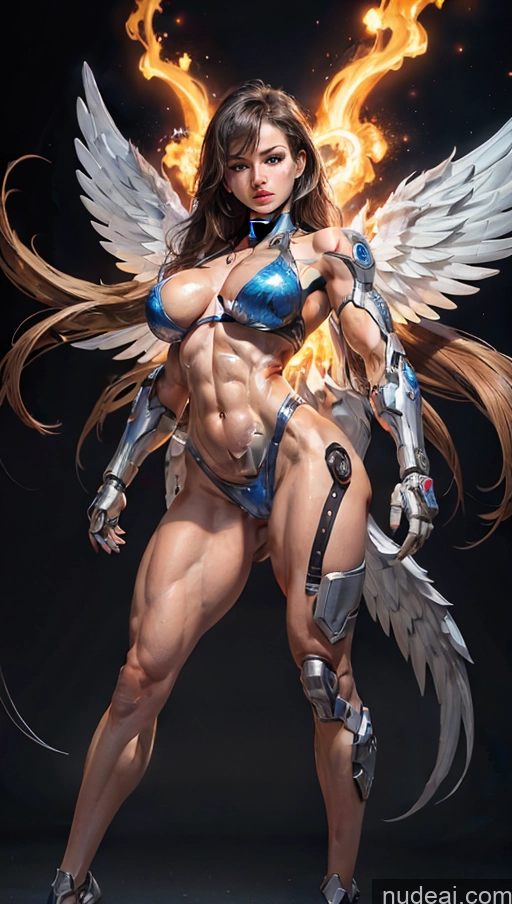 related ai porn images free for Perfect Boobs Muscular Cyborg Has Wings Powering Up