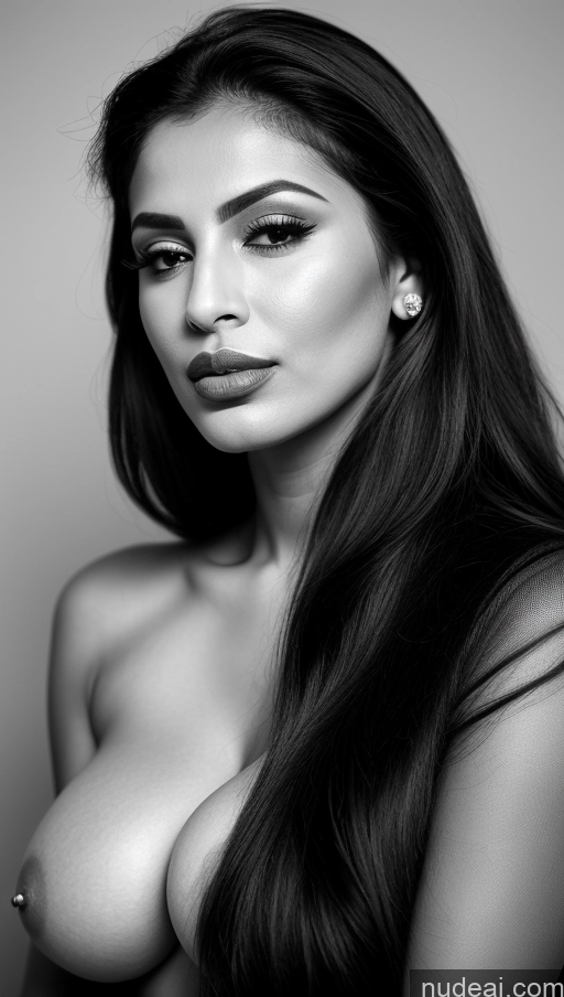 related ai porn images free for Woman One Perfect Boobs Perfect Body 30s Pouting Lips Arabic Sari Black And White