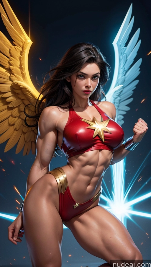 related ai porn images free for Mary Thunderbolt Hawkgirl Perfect Boobs Muscular Powering Up