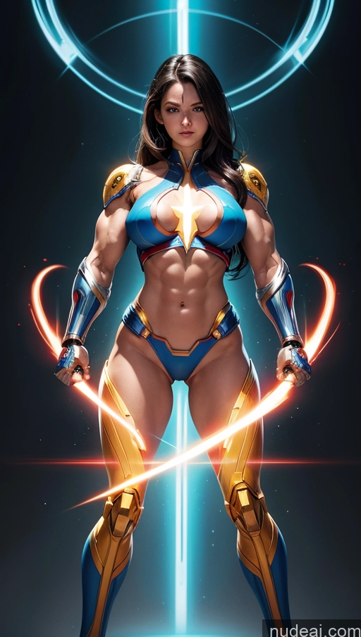 related ai porn images free for Mary Thunderbolt Powering Up Cyborg Perfect Boobs Muscular Abs Several