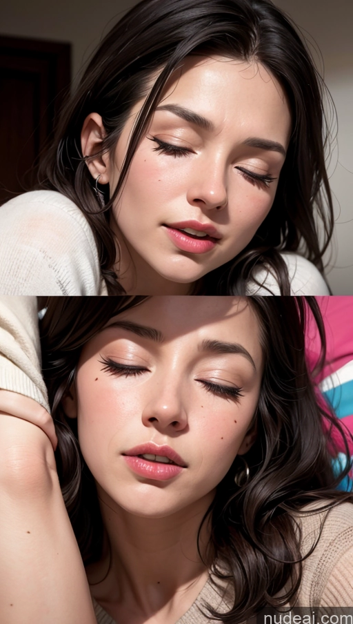 related ai porn images free for Close-up View Milf 40s Bedroom Casual Brunette Long Hair Sleeping Orgasm Sad