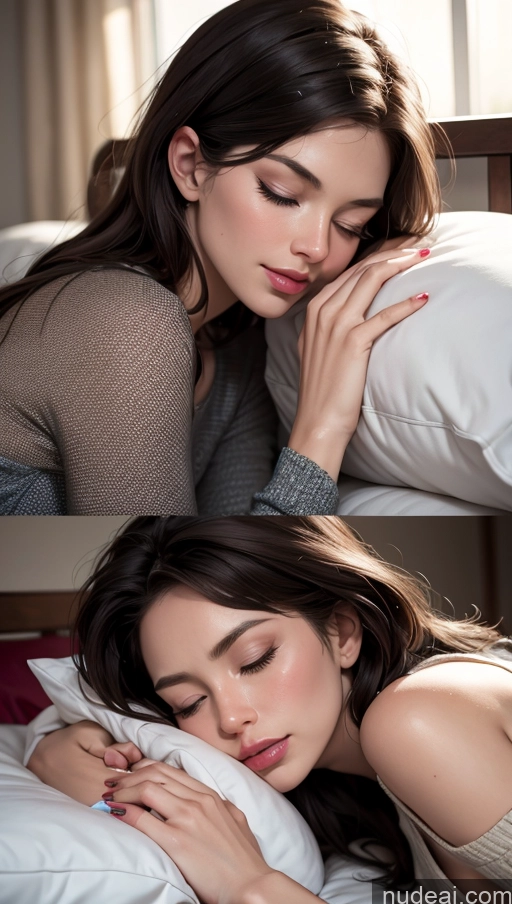related ai porn images free for Close-up View Milf 40s Bedroom Casual Brunette Long Hair Sleeping Orgasm