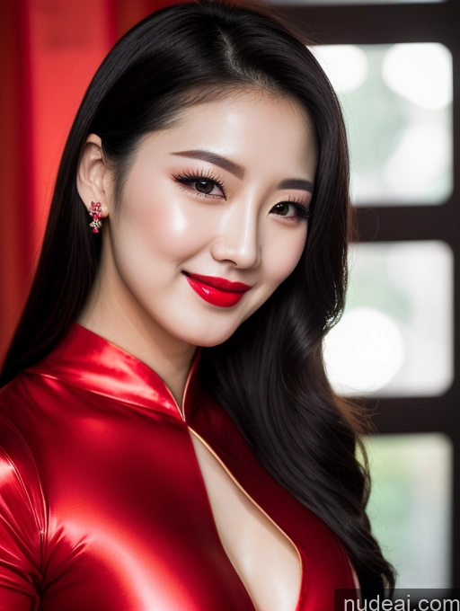 related ai porn images free for Model Beautiful Lipstick Fairer Skin Seductive Black Hair Korean Close-up View Devil Bright Lighting Detailed Sexy Face Slicked Happy Laughing