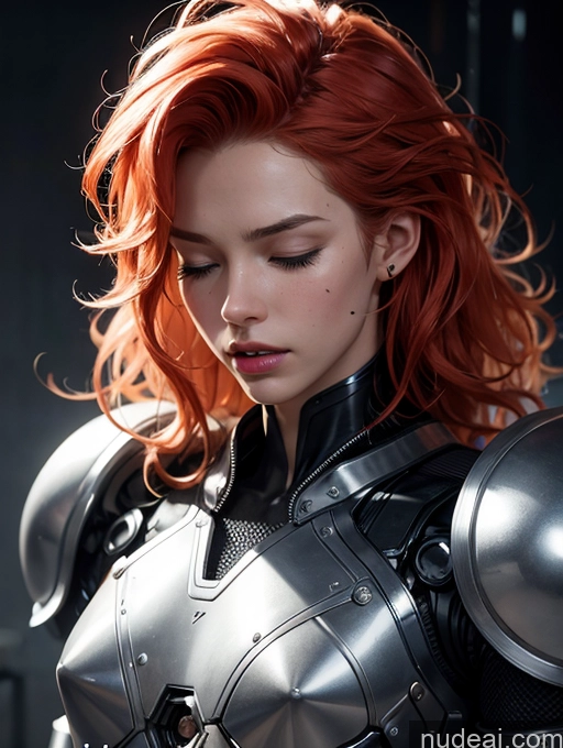 related ai porn images free for White 18 Ginger Bright Lighting Detailed Fantasy Armor Cyberpunk Onsen Cyborg Front View Messy Orgasm