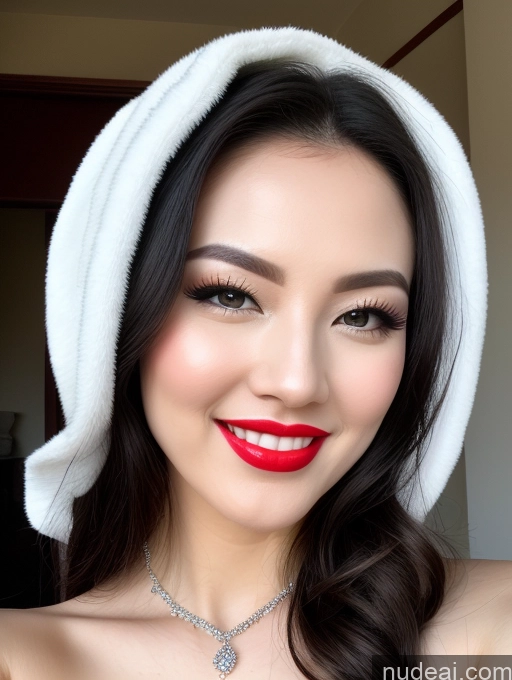 related ai porn images free for Model Beautiful Lipstick Fairer Skin Happy Laughing Seductive Black Hair Slicked Chinese Close-up View Devil Bright Lighting Detailed Sexy Face Wedding